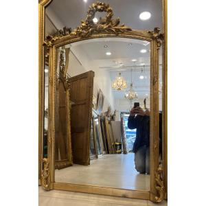 Miroir de cheminée louis XVI taille 82cm par 125cm