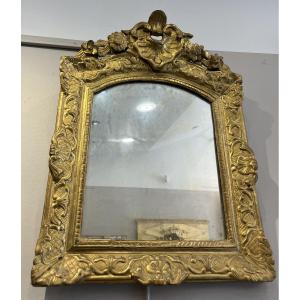 Miroir bois doré époque Regence 50cm par 65cm