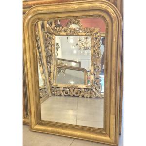 Miroir Louis Philippe doré 64*88 cm