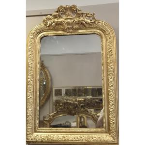 Miroir Louis Philippe cartouche rocaille 58*84cm