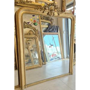 Miroir Louis Philippe doré 132*154cm