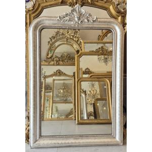 Miroir Louis Philippe argent  96*138cm