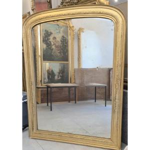 Miroir Louis Philippe ancien doré 105*142cm
