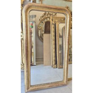 Antique Gilded Louis Philippe Mirror, 79 X 142 Cm