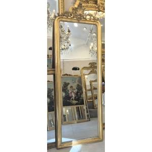 Miroir Napoléon III doré ancien 77*217cm