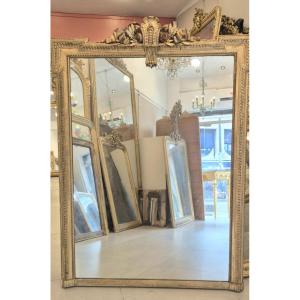 Miroir Louis XVI  doré ancien 105*148cm