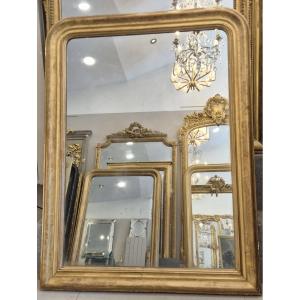 Miroir Louis Philippe ancien doré 104*136cm