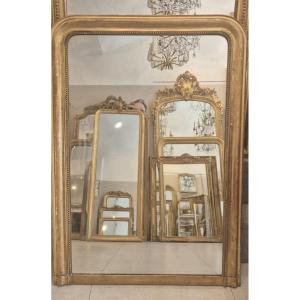 Antique Gilded Louis Philippe Mirror, 102 X 142 Cm