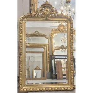 Miroir Napoléon III ancien doré 80*120cm