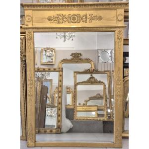 Empire-style Mirror With Antique Beveled Glass, 110 X 163 Cm