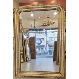 Antique Silver Louis Philippe Mirror 84 X 118 Cm