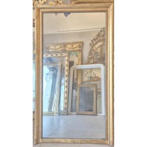 Antique Louis Philippe Gilded Mirror, 80 X 142 Cm