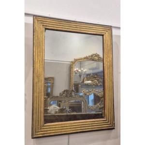 Antique Directoire-style Gilded Mirror, 58 X 78 Cm