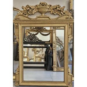 Gilded Louis XVI-style Mirror, 78 X 105 Cm