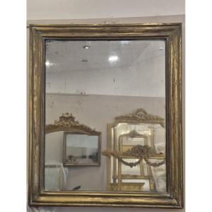 Miroir Bistrot cuivre doré 82*96cm
