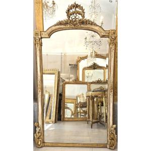 Gilded Napoleon III Mirror, 110 X 180 Cm
