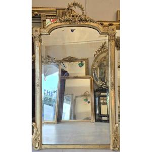 Miroir Napoleon III doré ancien 110*182CM