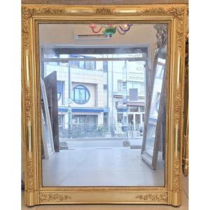 Miroir ancien Restauration doré  77*97cm