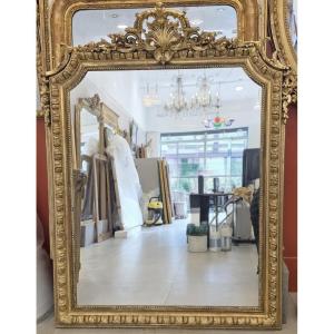 Antique Gilded Napoleon III Mirror, 115 X 150 Cm