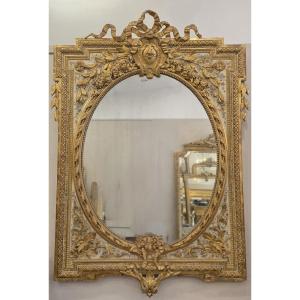 Antique Napoleon III Mirror, 86 X 130 Cm