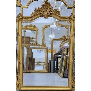 Antique Gilded Louis XV Mirror, 102 X 148 Cm