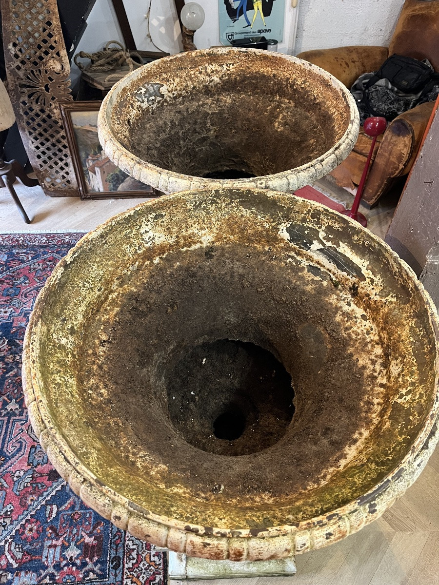 Important Pair Of Planters With Base-photo-1