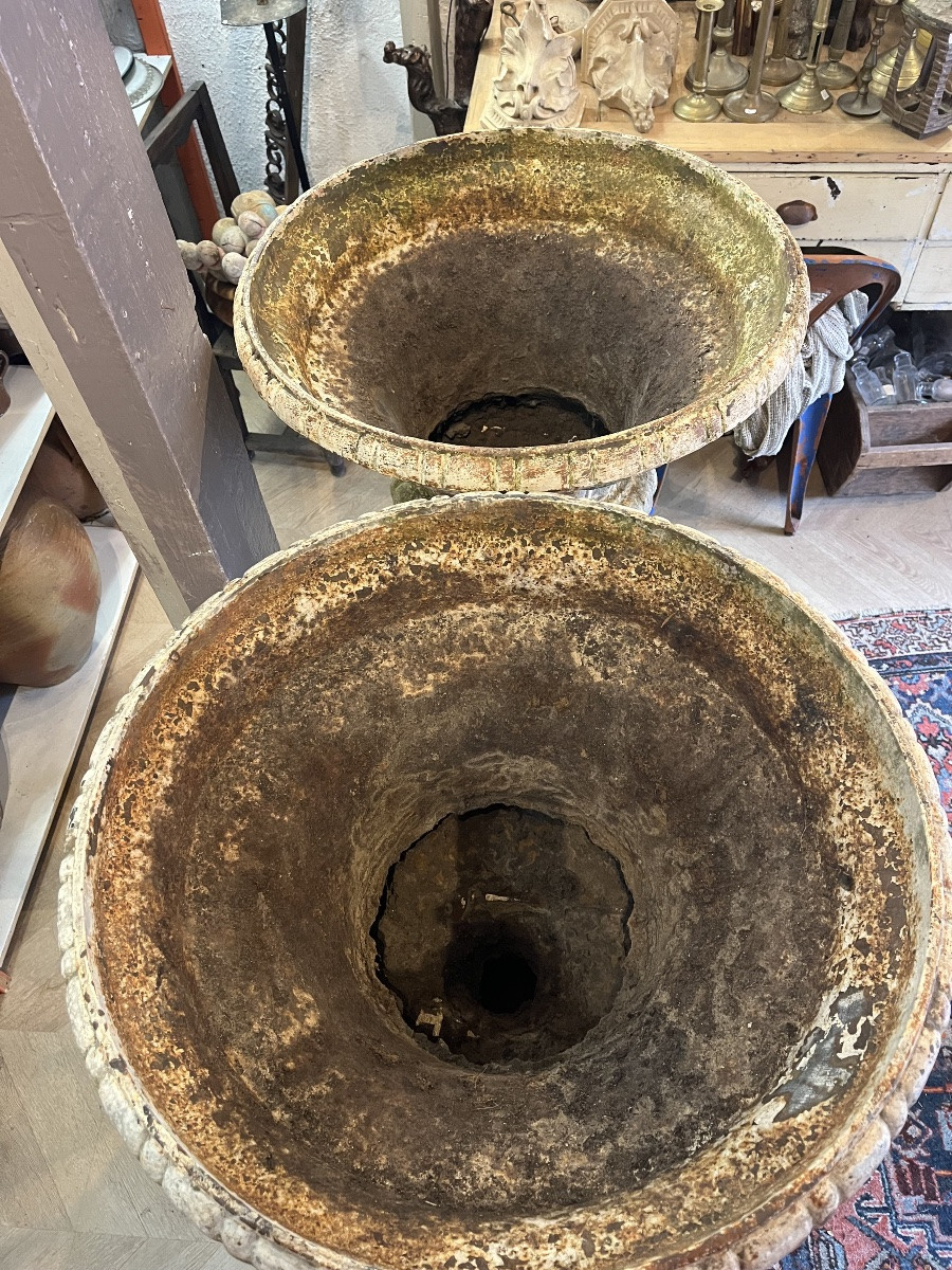 Important Pair Of Planters With Base-photo-2