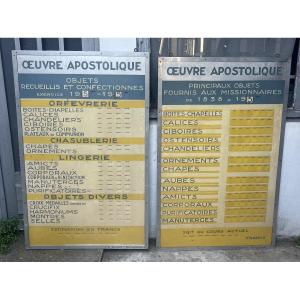 Panneau d'église, Oeuvre Apostolique