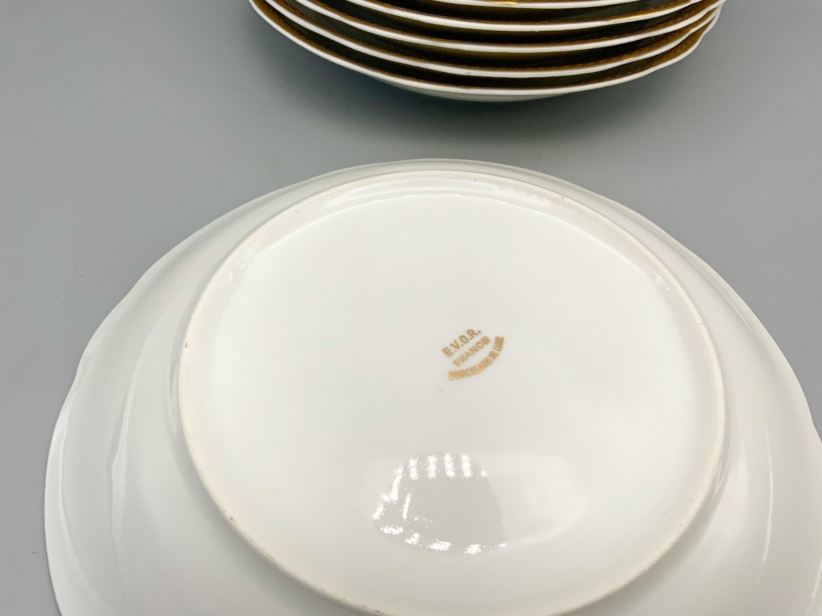 9 Porcelain Soup Plates-photo-3