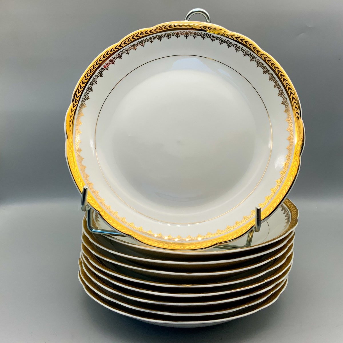 9 Porcelain Soup Plates