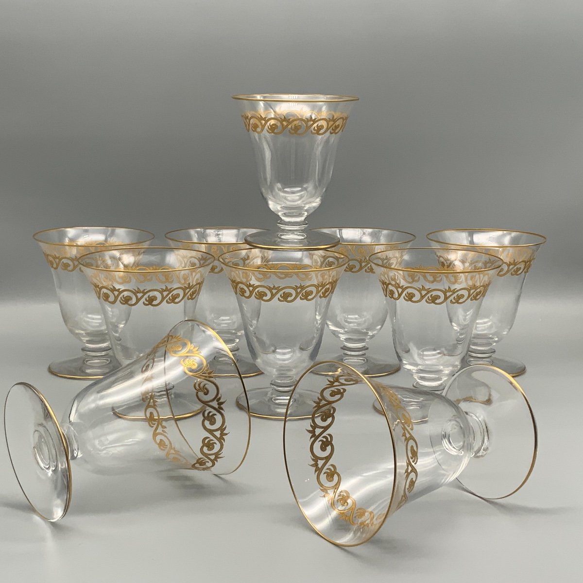 Saint Louis 10 Wine Glasses