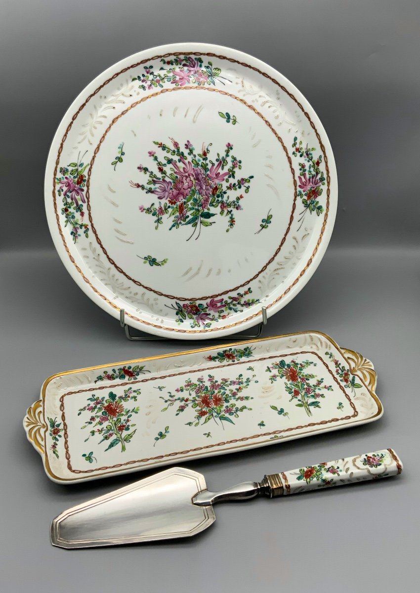 Service à Gâteau Porcelaine Samson Paris