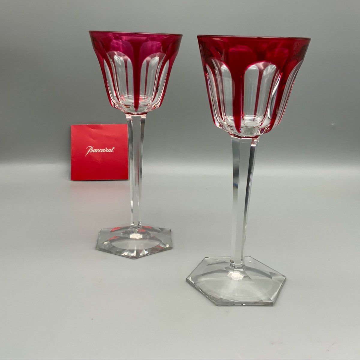 Baccarat 2 Roemers Harcourt Rouge-photo-2