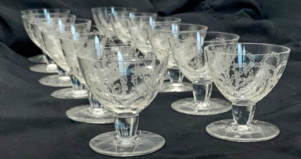 Baccarat 12 Verre à Vin Blanc Ispahan 