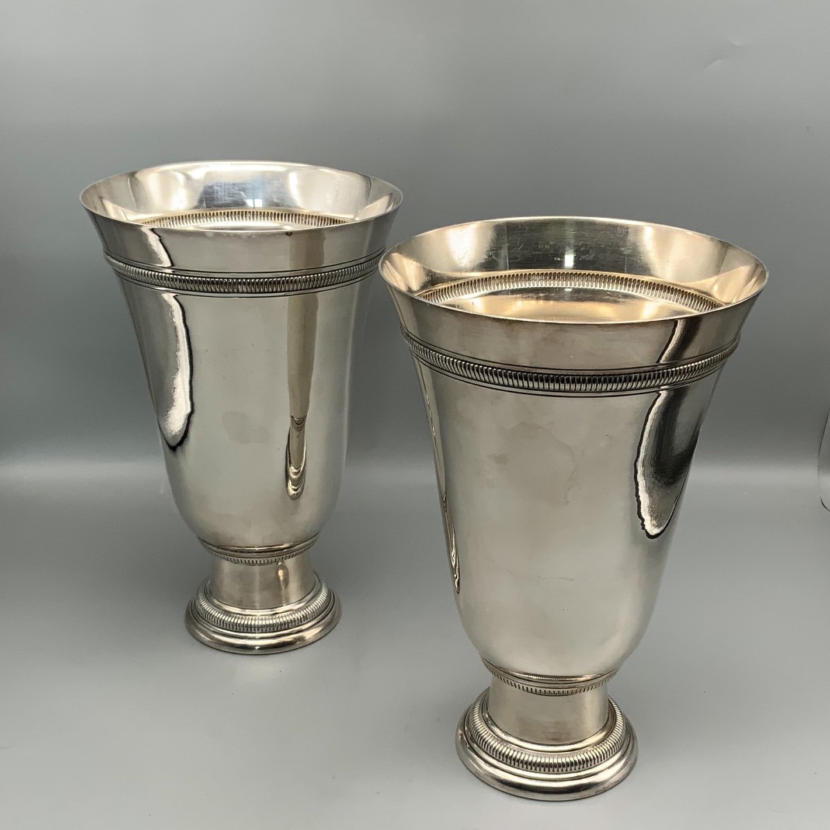 Christofle / Gallia Pair Of Vases -photo-3