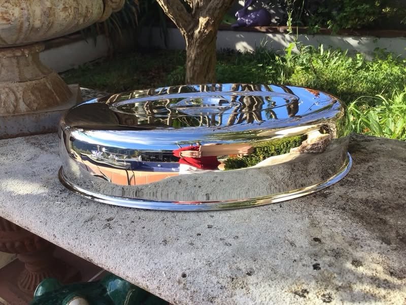 Cloche De Service 48 Cm Métal Argenté 
