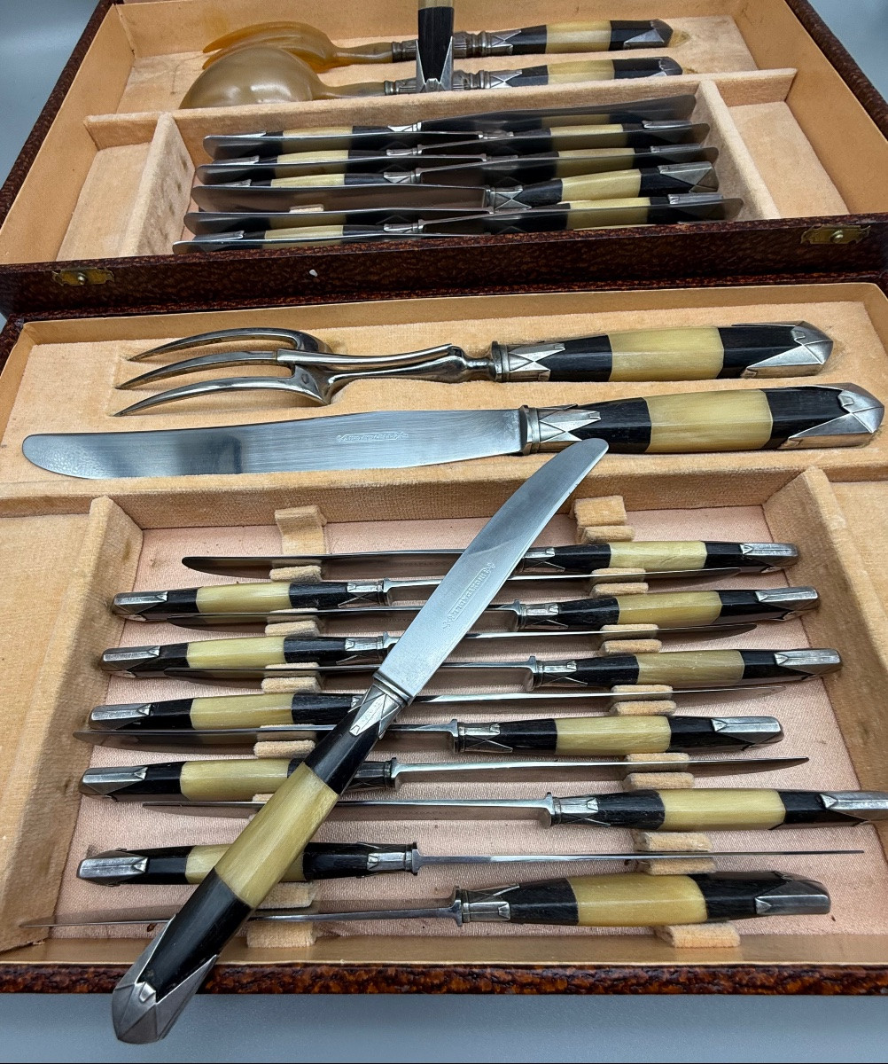 Coffret 24 Couteaux Et 4 Pièces De Service -photo-2