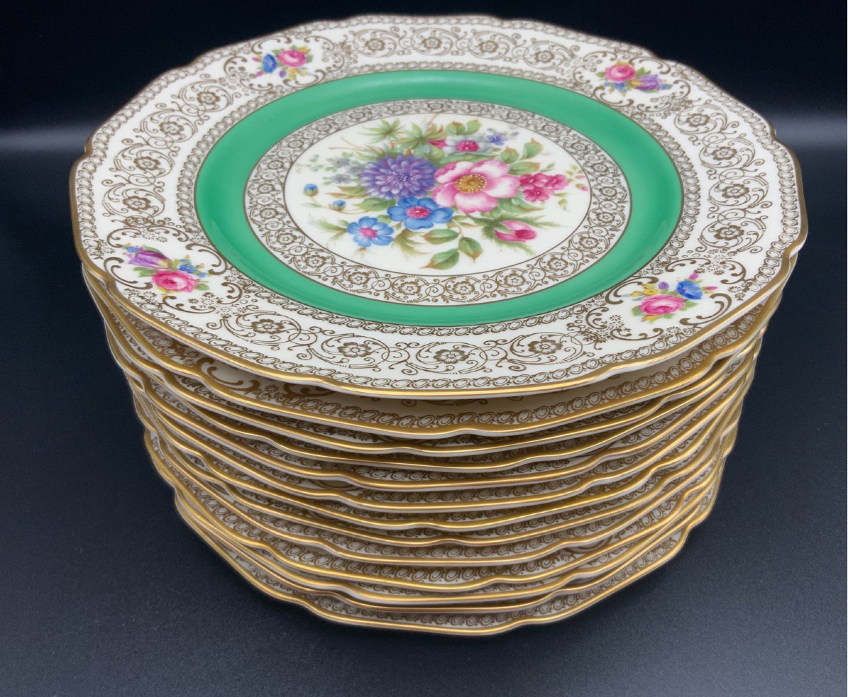 12 Assiettes porcelaine Rosenthal Yvory-photo-2