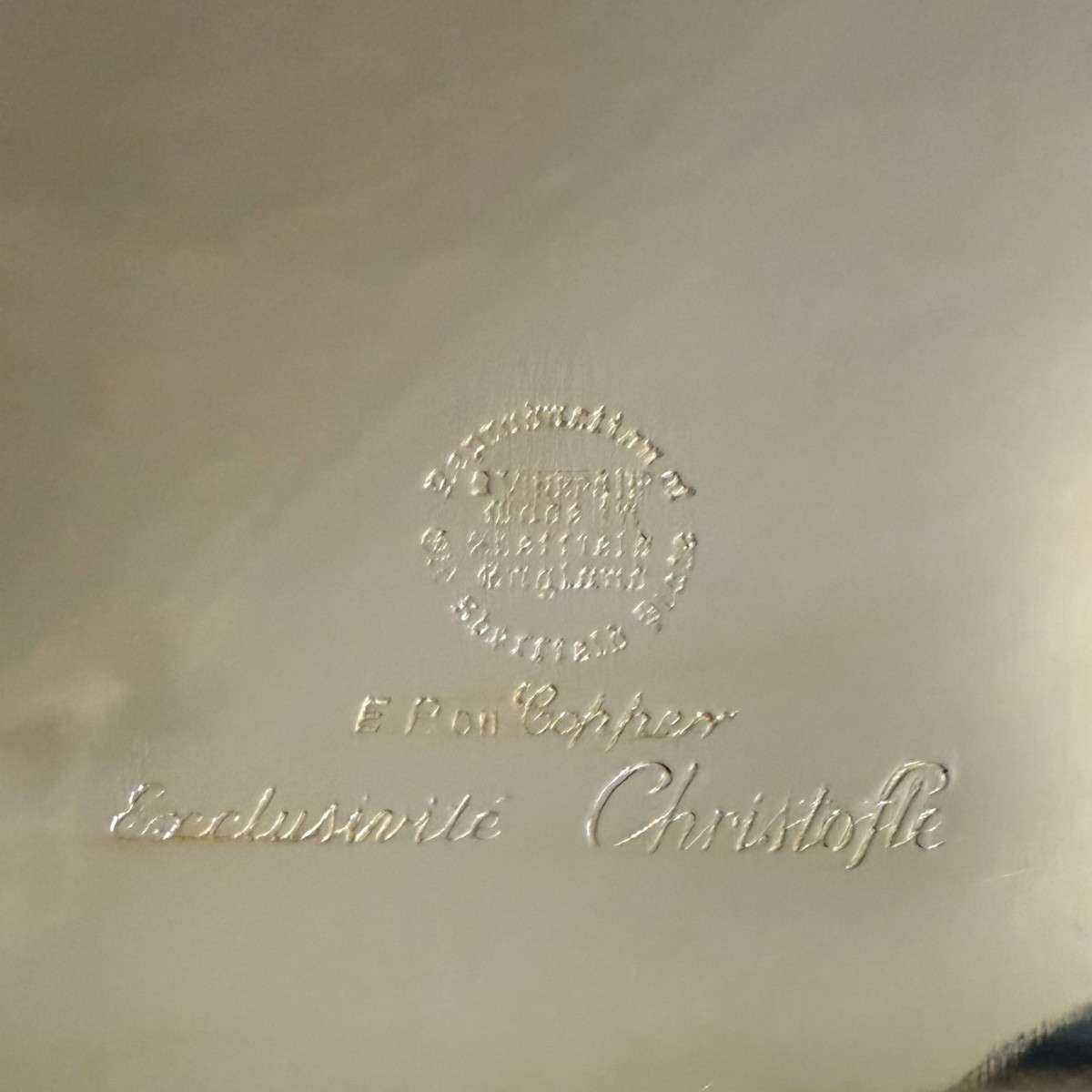 Grand plateau sur pieds  Copper exclusivité Christofle -photo-4