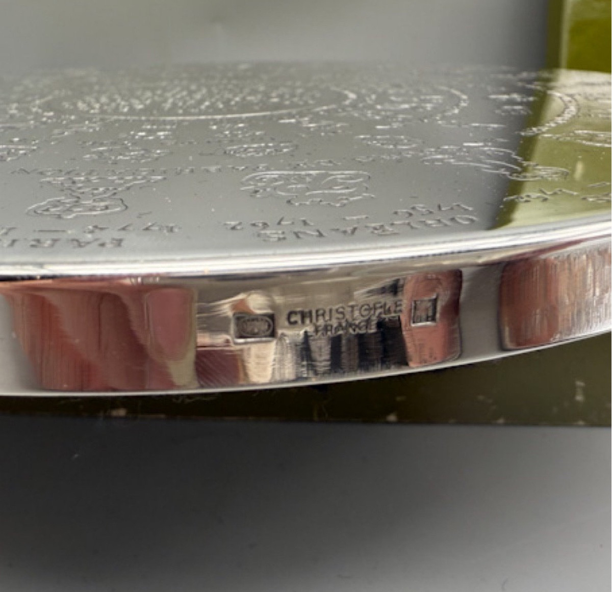 Christofle dessous de plat, dessous de carafes et sous verres Fermiers Généraux -photo-4