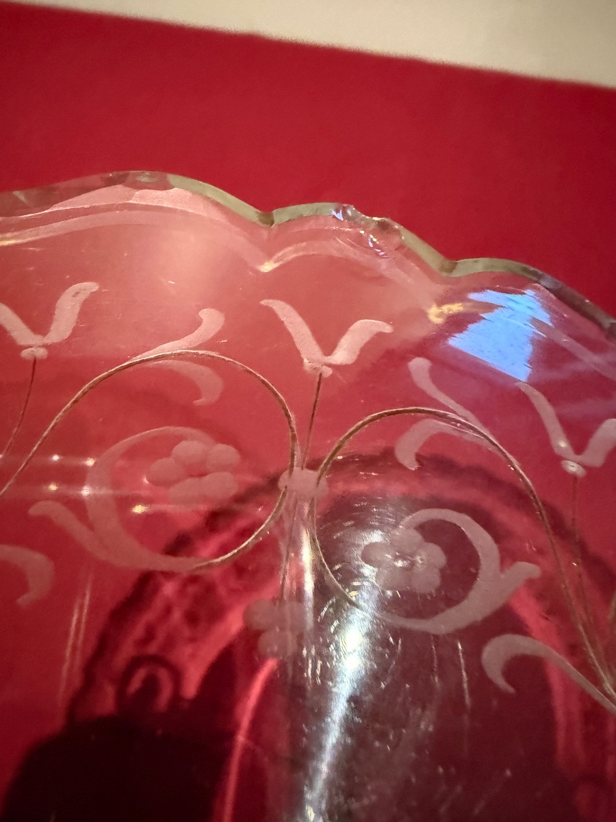 Pair Of 19th-century Silver-plated Metal And Crystal Display Stands-photo-3