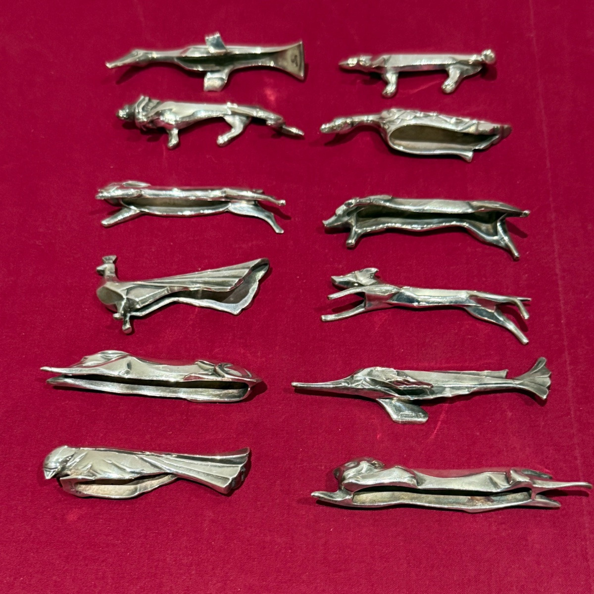 12 porte-couteaux animaliers Gallia -Sandoz- Christofle-photo-2