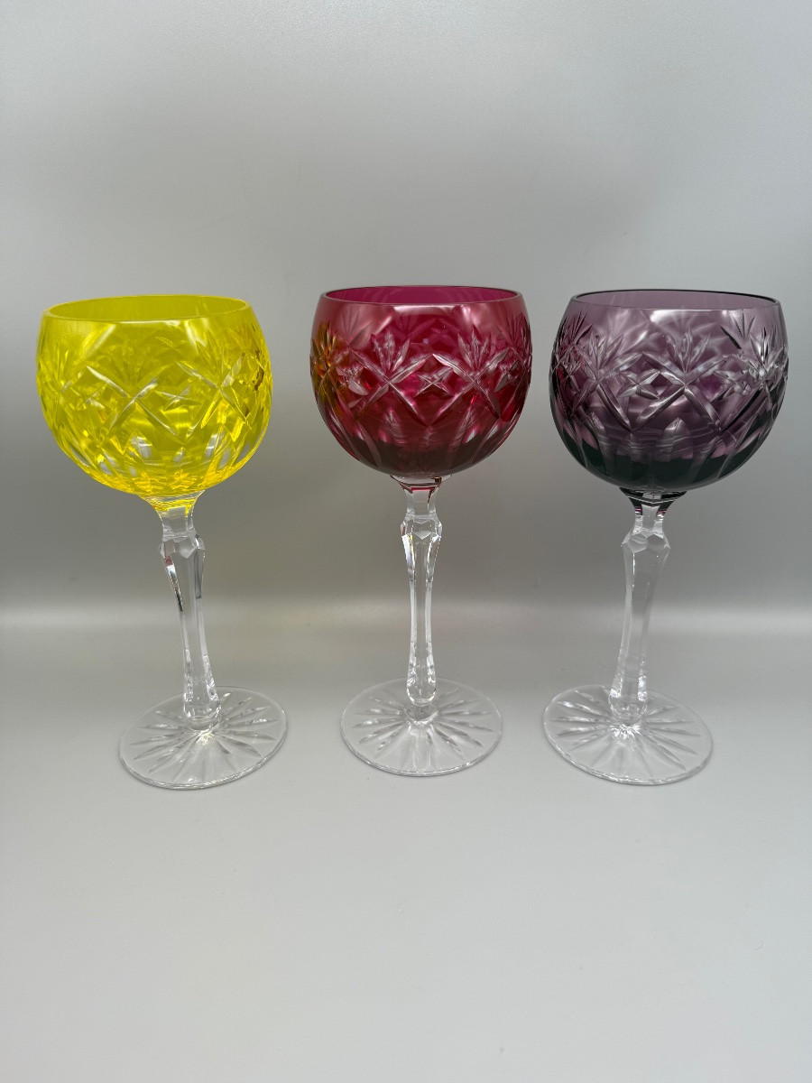 6 Roemers , Cristallerie Royale de champagne Bayel -photo-3