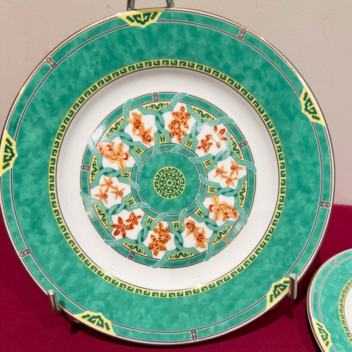 Christofle Déjeuner en porcelaine Océana Vert Ginkgo -photo-3