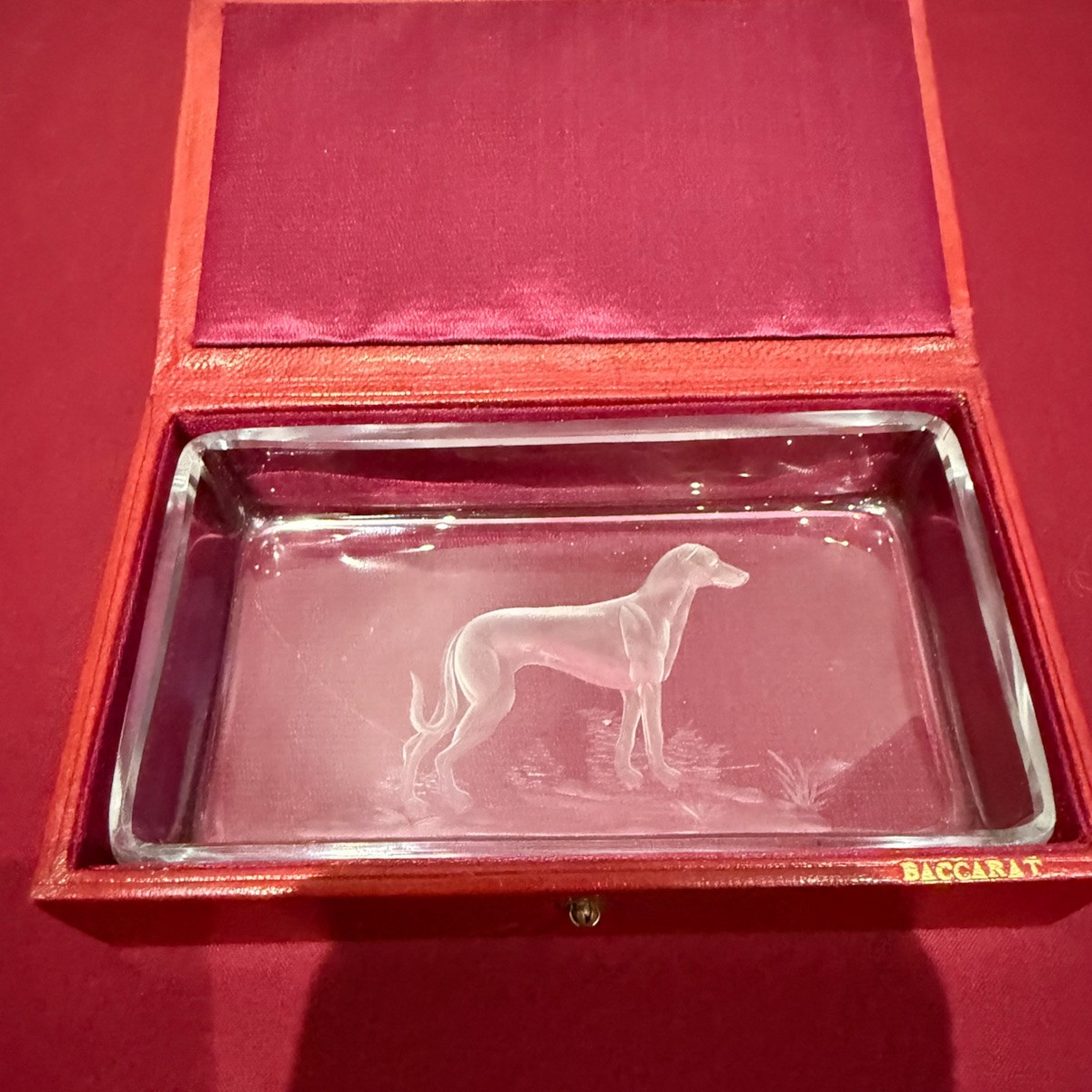 Baccarat Greyhound Trinket Tray -photo-2