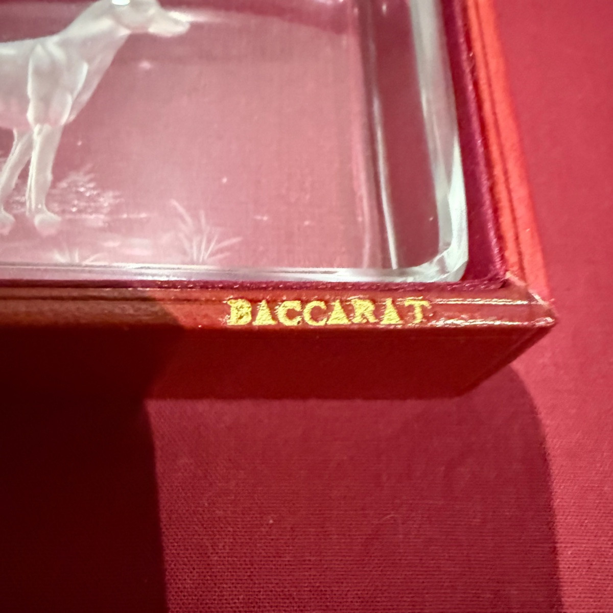 Baccarat Greyhound Trinket Tray -photo-3