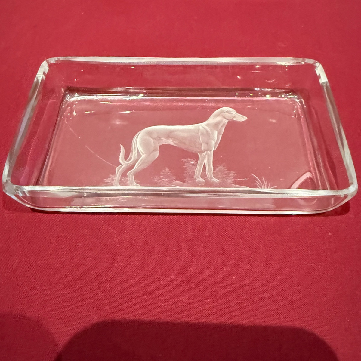 Baccarat Greyhound Trinket Tray 