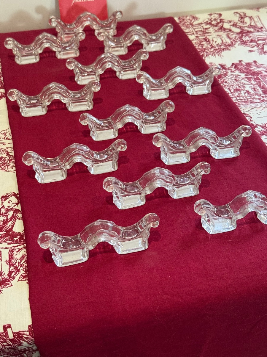 Baccarat 12 porte couteaux en cristal-photo-1