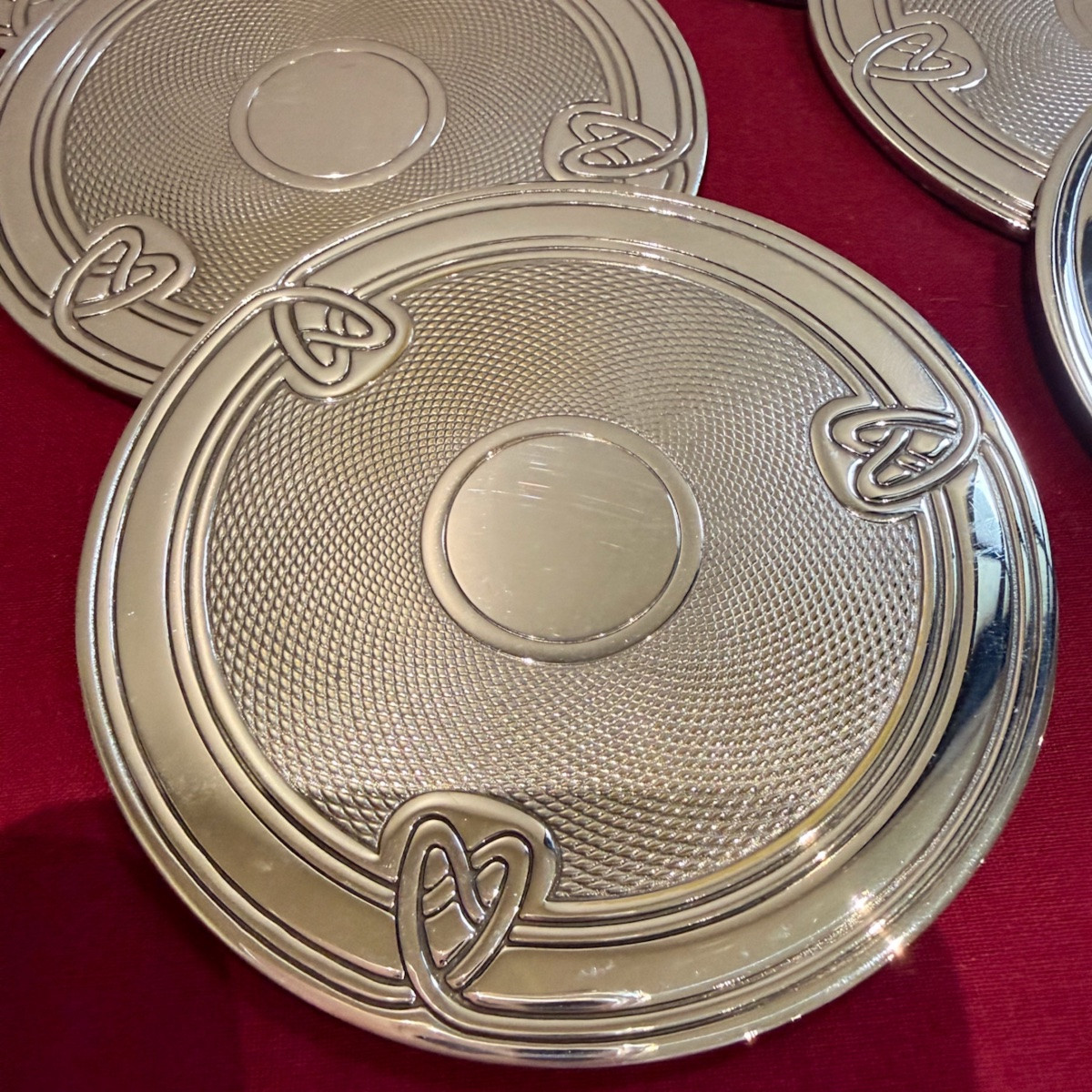 Christofle 8 "louis Philippe" Coasters-photo-2