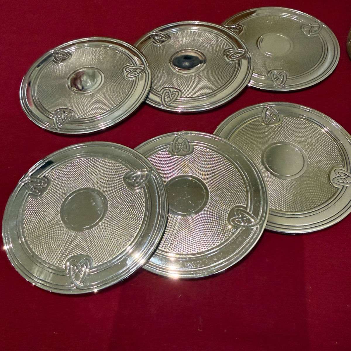 Christofle 8 "louis Philippe" Coasters-photo-3